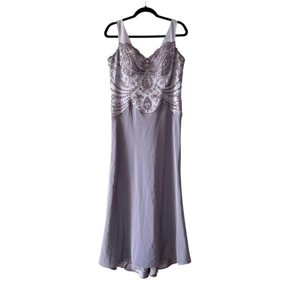 Montage by Mon Cheri Heavily Beaded Sequin Dress - Picture 1 of 14